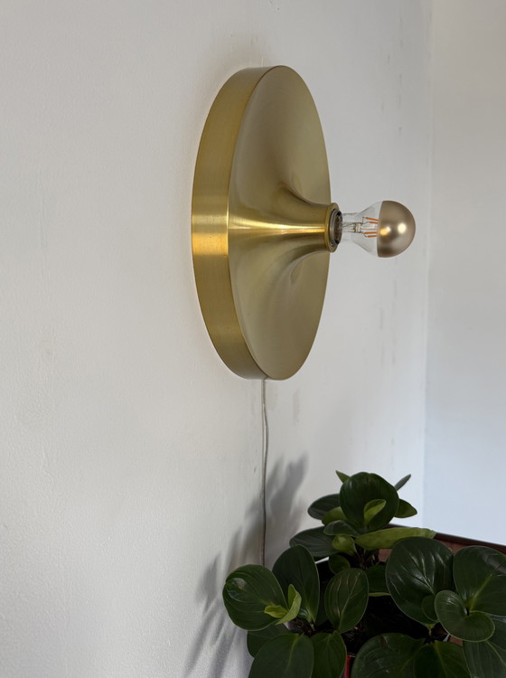 Image 1 of Applique murale vintage « disque » style Space Age, Honsel '70