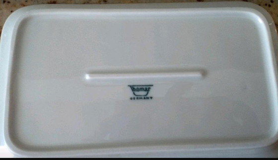 Image 1 of 2x Thomas Arcta (Rosenthal Group), 2 large meat platters, serving platters with bark edge, retro, vintage