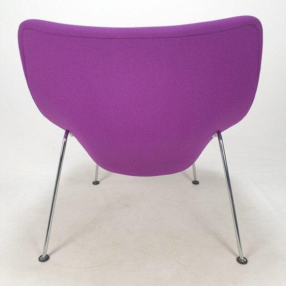 Image 1 of Vintage Oyster fauteuil en voetenbank van Pierre Paulin voor Artifort, jaren 1980