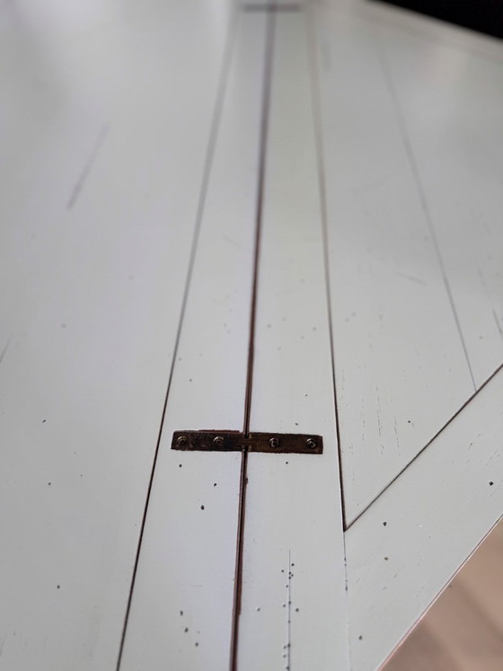 Image 1 of Handkerchief table with 4 leaves and 4 chairs