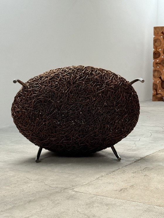 Image 1 of Udom Udomsrianan voor Planet 2001 "Nest Chair" rotan fauteuil