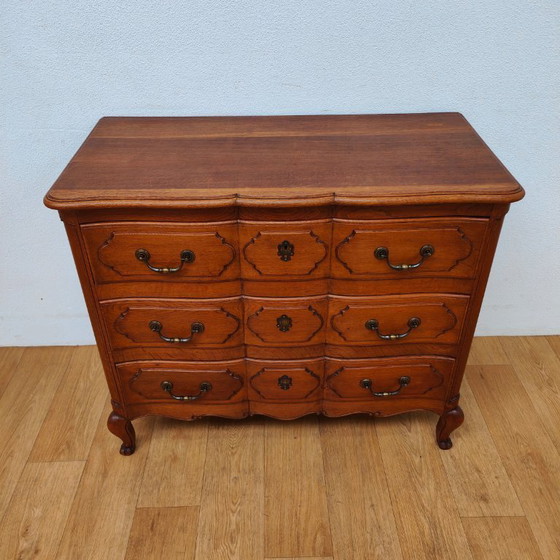 Image 1 of Vintage Queen Ann ladekast commode dressoir badkamermeubel
