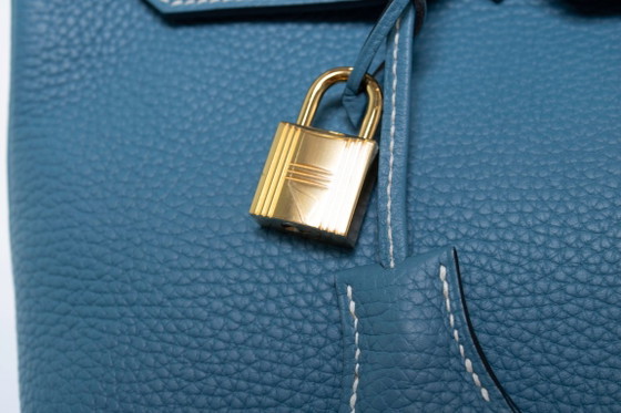 Bolso Birkin 35 de Hermes en piel Togo, modelo Blue Jean. – Hermès, Bolsos de mano, Calfskin (photo 7 of 10)