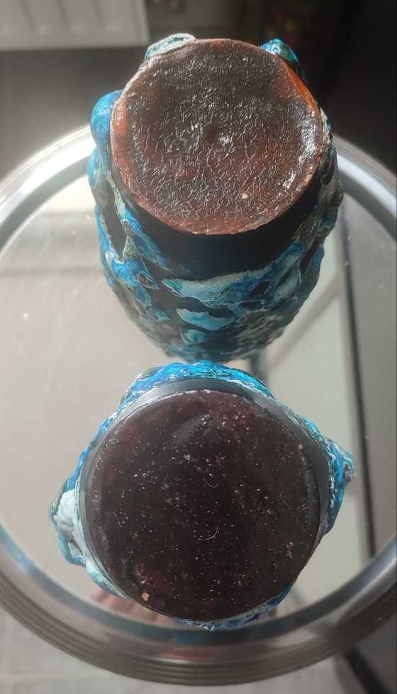 Image 1 of Frühstücksset, Cyclope-Keramik, Glacier Enamels, Charles Cart