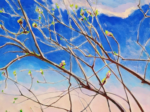 Original Oil Painting Landscape Nature Spring – schilderijen tekeningen, Canvas (photo 2 of 5)