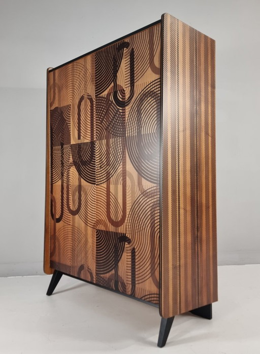 Vintage Walnut Wardrobe, 1970s