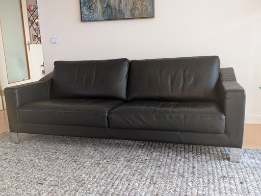 Sofá Leolux Antonia de 2,5 plazas. – 3 5 zitsbanken, Leather, Metal