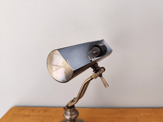 Image 1 of lampada da scrivania antica in stile banchiere di Lumijura