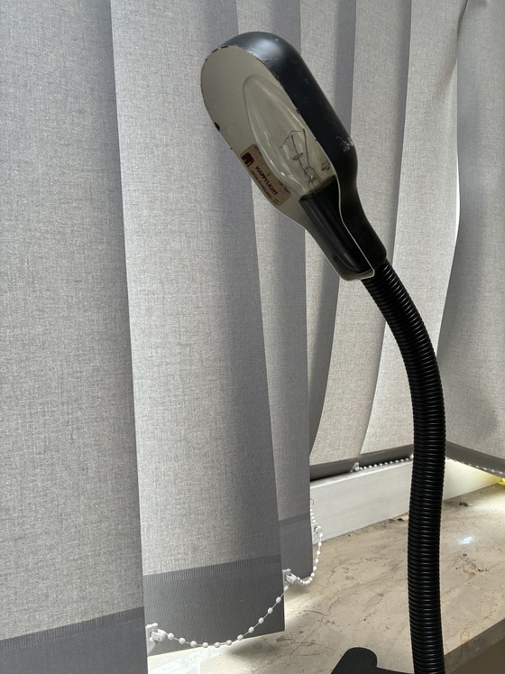 Image 1 of Lampada vintage Happylight – Braccio flessibile nero, anni '80 – Prodotta in Olanda
