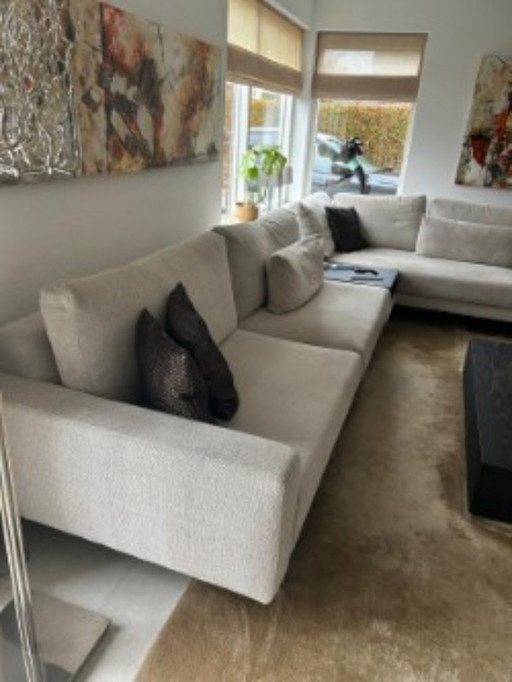 hoekbank Cartel Living Nano-lounge met bijpassende salontafel