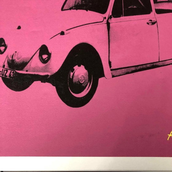 1990s After Andy Warhol Pink Lithograph "Numbered And Signed On Plate" Lithograph – Lithographs & prints (photo 4 of 11)