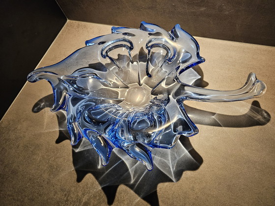 Image 1 of Unique Murano bowl in the shape of a leaf