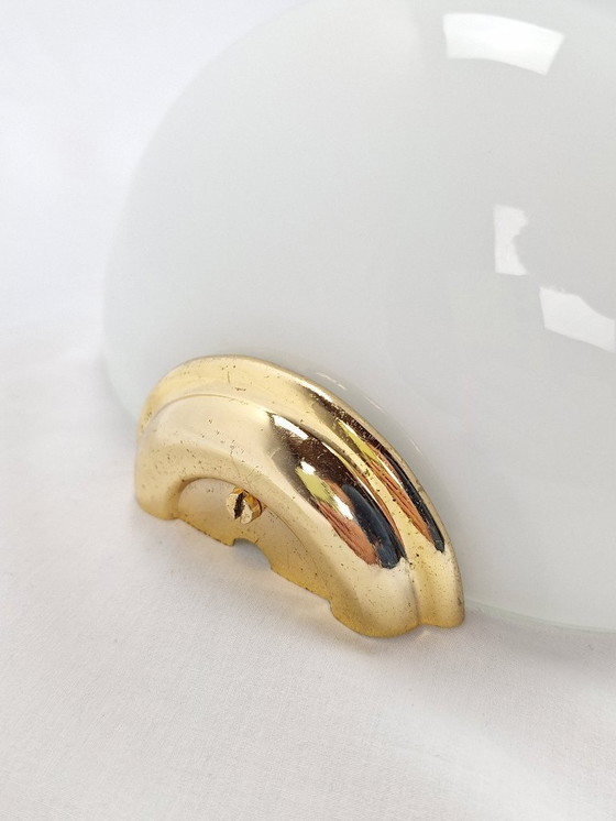 Image 1 of Art Deco handgeblazen Murano glazen wandlamp