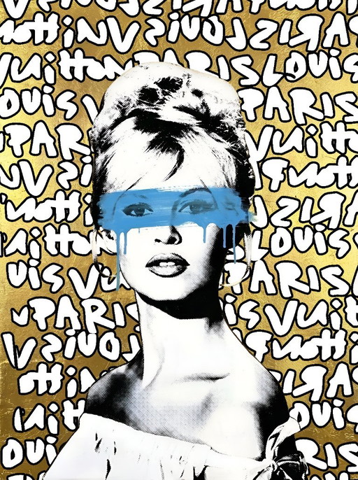 Pop Art Kunstdruck mit Brigitte Bardot Motiv