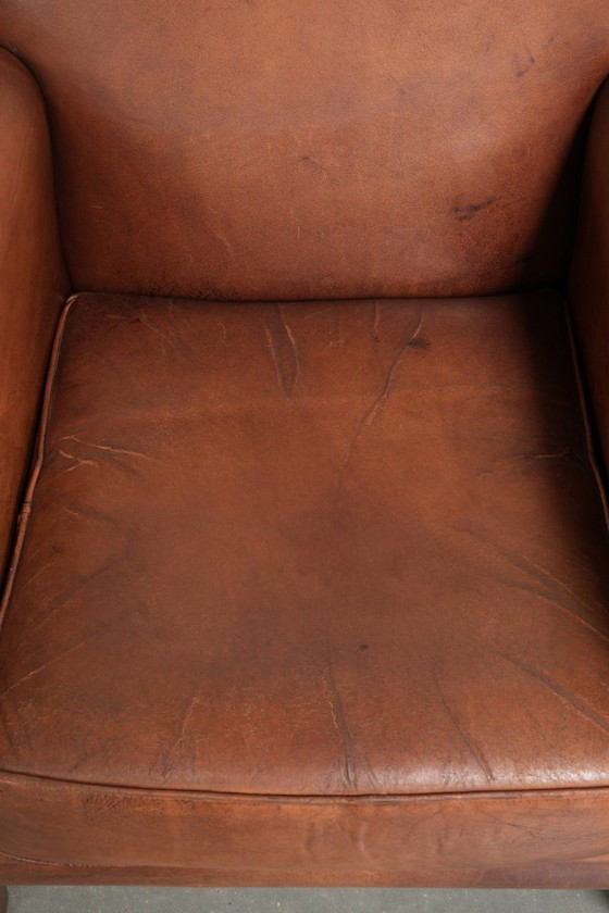 2x Fauteuils en cuir de mouton beaux et confortables avec de belles couleurs et un design intemporel (photo 6 of 14)