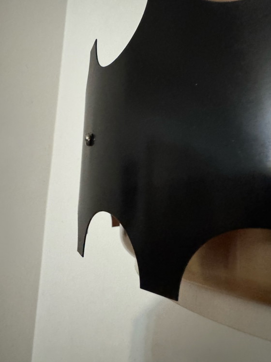 Image 1 of Hanglamp in zwart en koperkleurig design uit de jaren 60