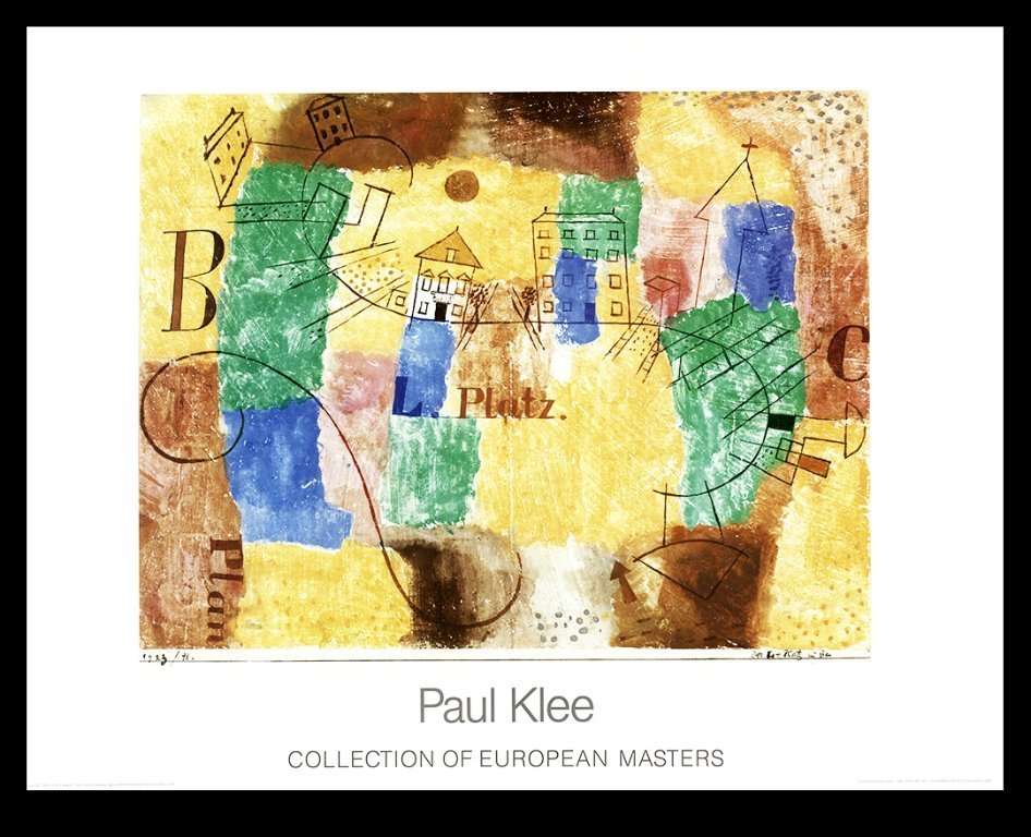 Paul Klee、DER KUNFTIGE、海外版超希少レゾネ Klee, Paul - La L-Platz en construcción - Impresión artística