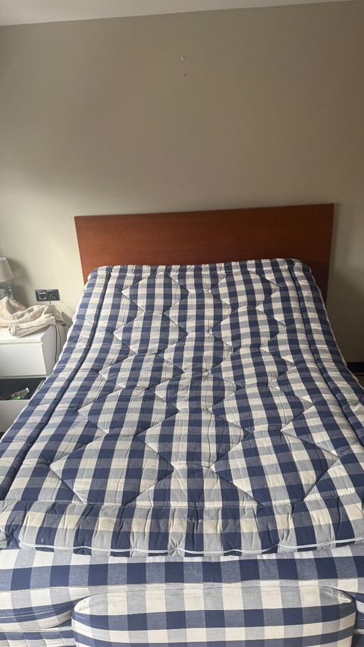 Lit Réglable Original Hästens 140x210 – Blue Check + Surmatelas BJX Luxury