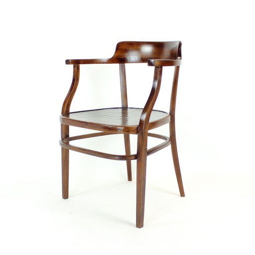 Sillón de madera curvada de Otto Wagner para Thonet n.º 6048, Austria, c. 1900