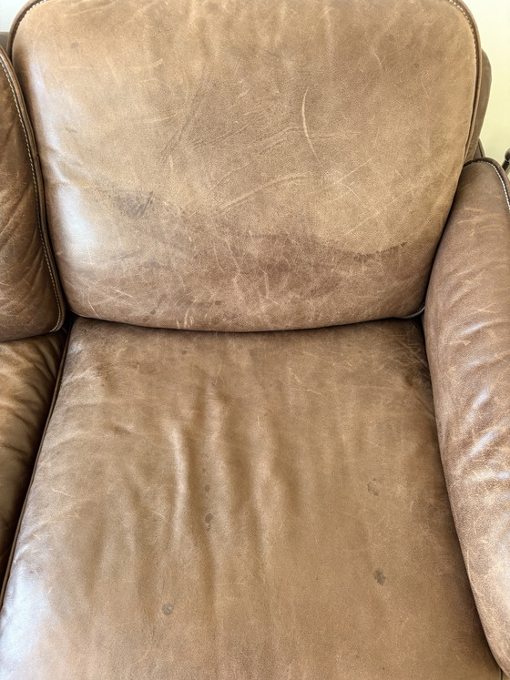 Image 1 of Divano a 3 posti in pelle Original De Sede DS-61 – marrone cognac