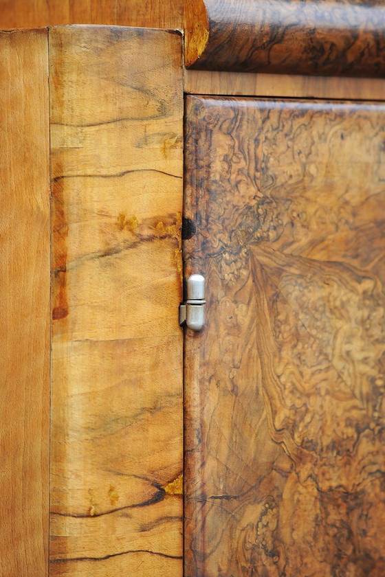 Origineel art-deco dressoir, van J. Halabala voor UP Závody, walnoothout, Tsjechië, jaren 1920 – Wood (photo 7 of 16)