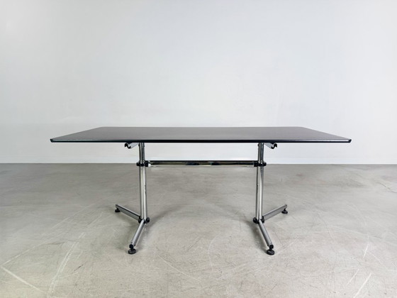 Image 1 of 25x Original USM Haller desk Kitos M Plus black oak