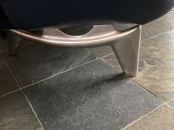 Image 1 of Leolux Tango 2+ 3-Sitzer-Sofa blau und Sessel rot