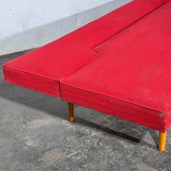Navratil slaapbank, jaren 60 – 3-5 zitsbanken, Textile, Wood (photo 7 of 14)