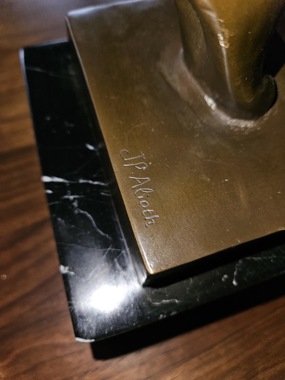 Image 1 of “Daphne” – J.P. Alioth | Bronze sculpture on marble | 100 cm