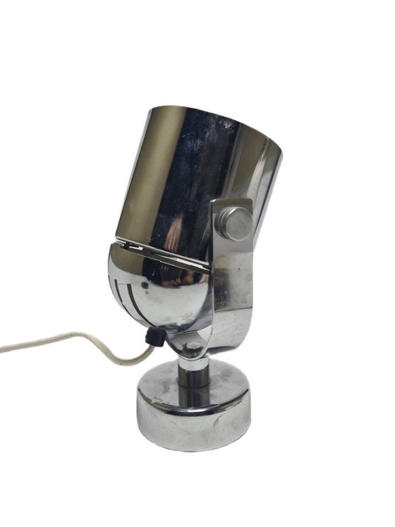 Lampe de chevet Art Déco, Belgique, années 1960 – Appliques murales, Metal, Chrome (photo 6 of 13)