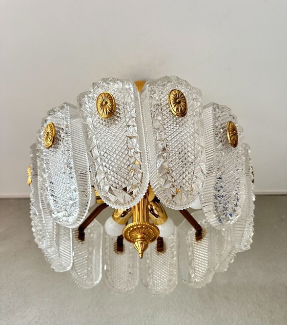 Vintage Kaiser Leuchten Hanglamp – Hanglampen, Glass, Brass (photo 2 of 16)