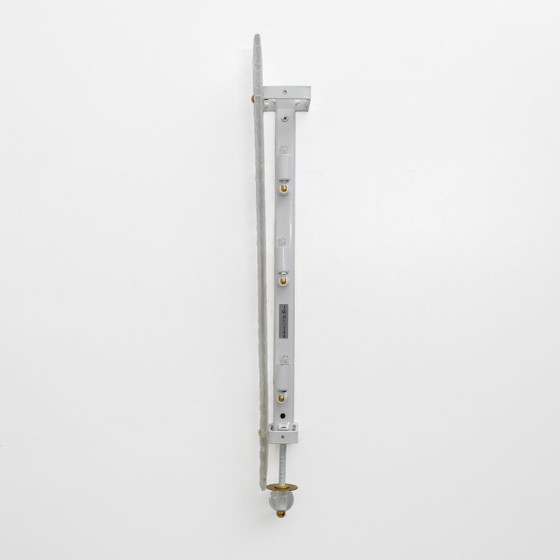 Image 1 of Paire d'appliques murales de style Art déco en laiton et verre de Murano