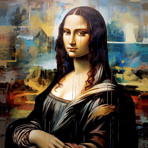 Alberto Ricardo - Mona Lisa - Lithografie van de kunstenaar – lithos zeefdrukken, Canvas
