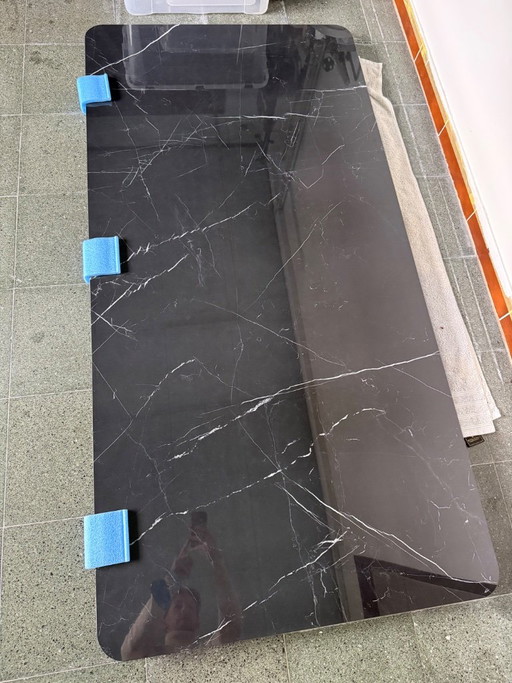 Tablero de mesa de mármol cerámico Nero Marquina