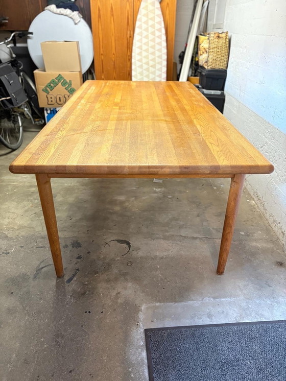 Image 1 of Juego de comedor danés de época - Atribuido a Niels Otto Møller - Seis sillas y una mesa