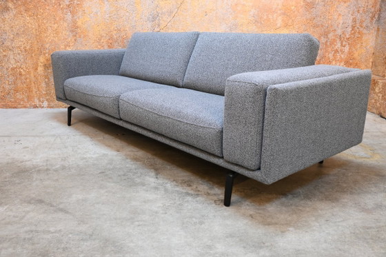 Grey fabric Leolux Bellice design sofa loose headrests, 3-5 seaters, Textile, Metal, Modern (photo 9 of 10)
