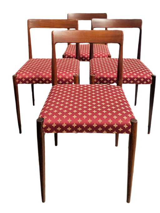 4 Lübke-Stühle aus der Mitte des Jahrhunderts