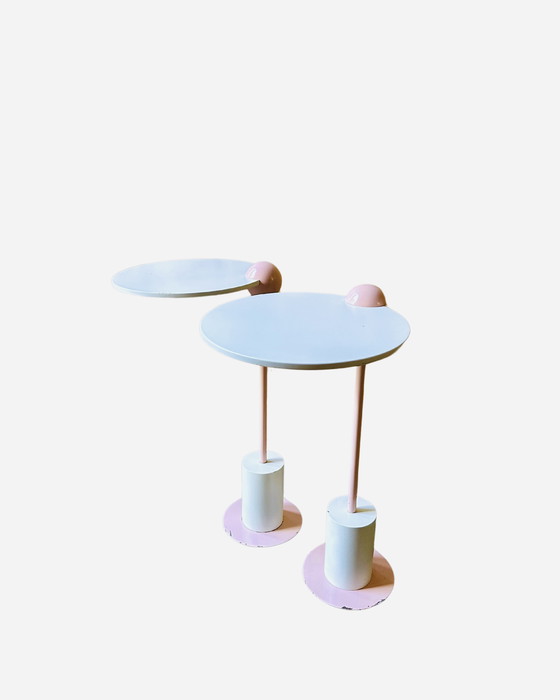 Image 1 of Tavolino "Piccolo" in stile Memphis – Edward Geluk per ArCo, Paesi Bassi, 1984 Girevole