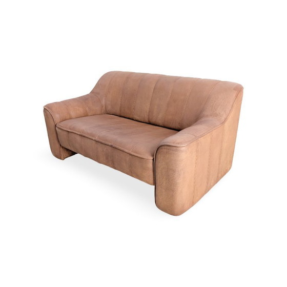 Image 1 of Original de Sede DS44 tweezitsbank van buffelleer in bruin