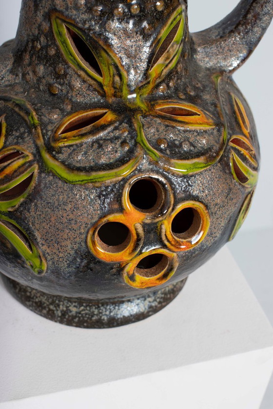 Vintage Walter Gerhards keramische tafellamp – West Germany, jaren 60/70 – Tafellampen, Ceramic (photo 7 of 7)