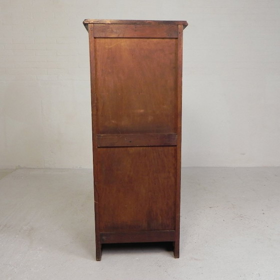 Image 1 of Armadio in rovere con serranda avvolgibile, 1 anta, altezza 123 cm, anni '30