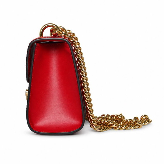 Gucci, borsa Padlock stampata GG in pelle rossa – Borse a tracolla, Calfskin (photo 7 of 14)
