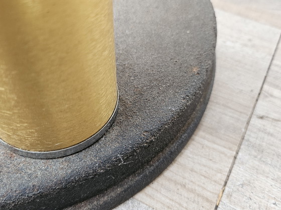 Image 1 of Lámpara de pie de cristal de Murano de mediados de siglo en madera y metal con tres puntos de luz, década de 1970