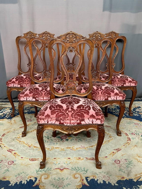 Set di 6 sedie in stile Regency. – Sedie da pranzo, Wood, Hollywood Regency (photo 2 of 13)