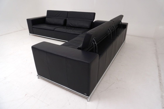de Sede DS 7 desede Sofá Sillón Sofá esquinero Cuero azul oscuro – Sofás esquineros (photo 13 of 17)
