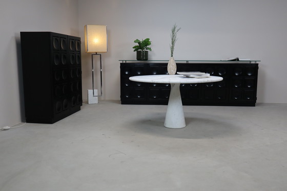 Image 1 of Angelo Mangiarotti ‘M1’ Dining Table in Solid Carrara Marble