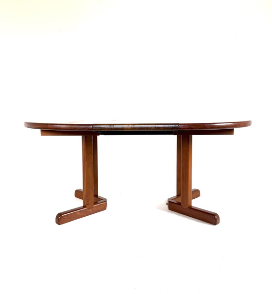 Image 1 of Vintage extendable Danish teak dining table '70s