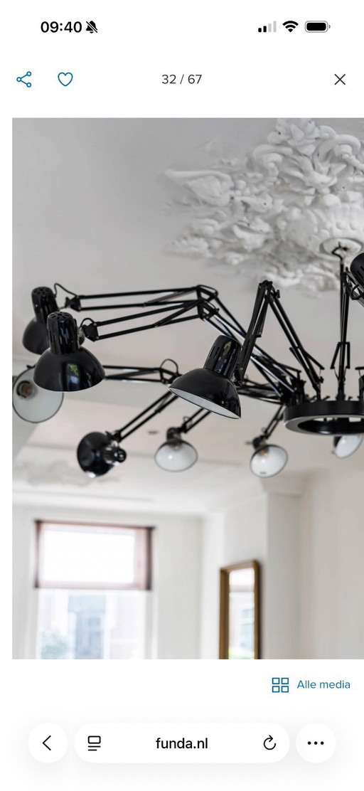 Estimada lámpara colgante Ingo negra de Moooi.