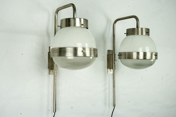 Image 1 of Coppia di lampade da parete Delta di Sergio Mazza per Artemide. Italia anni '60