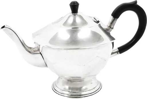 Plated Brass Coffee Pot from Christofle, France, 1930s – tafelaccessoires, Silver